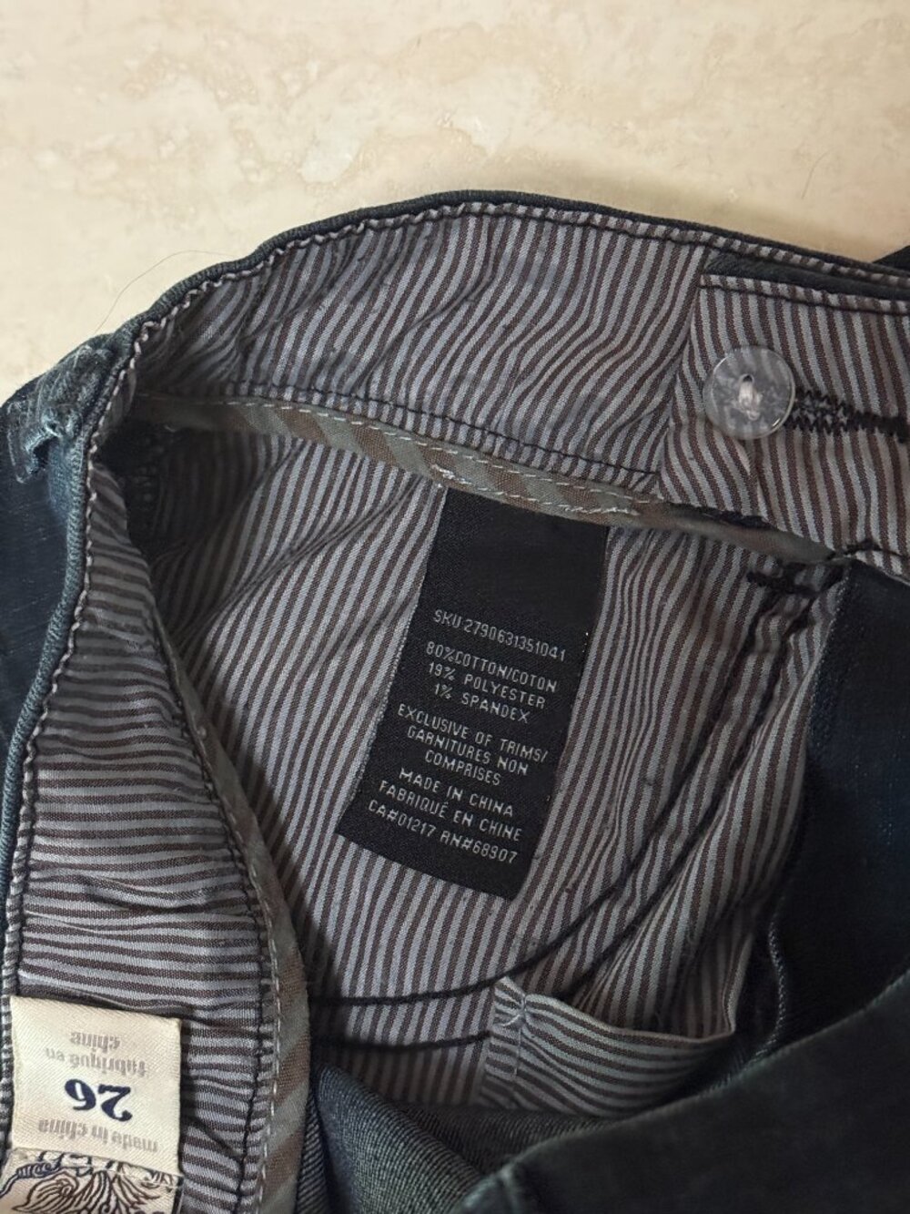 Le Chateau Dark Wash Flare Jeans Size 26 NWOT Y2K Premium - Picture 9 of 13